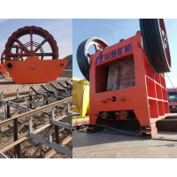 华宝HP4圆锥制砂生产线全套设备已发往新疆施工现场